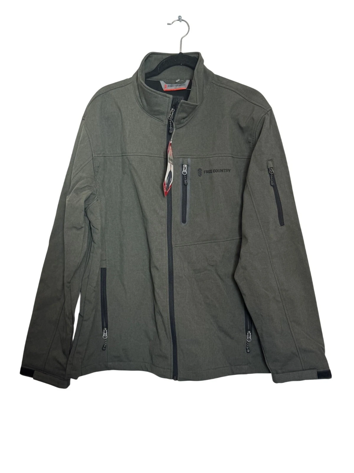 Free Country Mens Softshell Jacket X-Large Dark Olive New With Tags