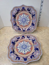 Spode Kashmir Square Luncheon Plate (9")