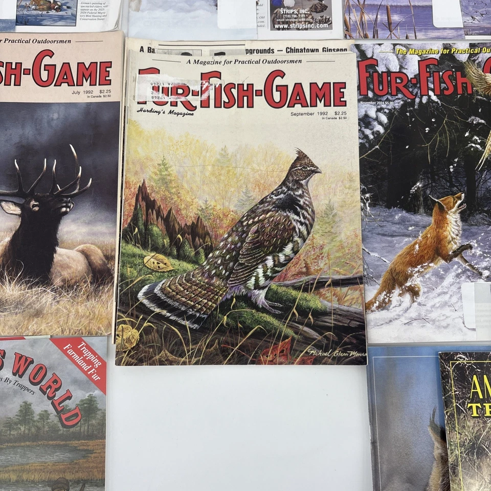 Lote De 22 Revistas De Caza Y Pesca De Colección: Juego De Peces De Piel, American Trapper, Años 90 Foto 4 de 4