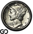 1928-S Mercury Dime Strong Bands, Choice BU++, Better Date