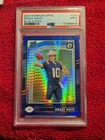 2024 Donruss Optic - Rated Rookie Drake Maye #229 Blue Hyper Prizm (RC) PSA 9
