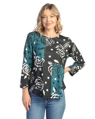 Jess & Jane Women's Sublimation Top - PS3 (Large, Rosette)