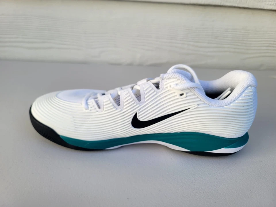 NEW Nike Court Air Zoom Vapor 12 HC White Radiant Emerald - FV5552-104 SZ 10 - Image 3 of 4