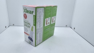 3   XLEAR Saline Nasal Spray with Xylitol 1.5oz  ( 3 pack )  Exp 09/2028
