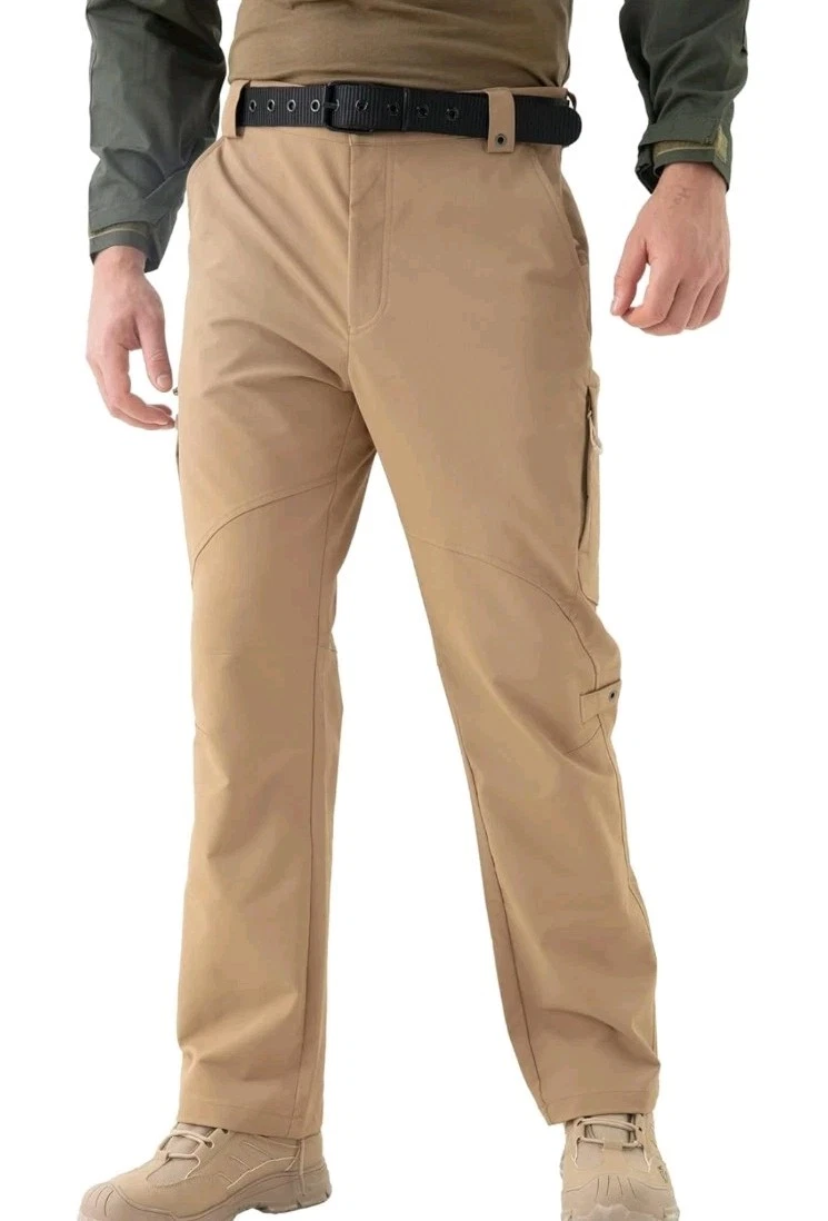 MagnaMan Men's Lg Stretch Tactical Water Resistant Ripstop Cargo Pant 34x30 Tan