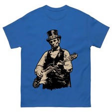 Abraham-Lincoln-Abe-Lincoln-Playing-Guitar-Retro-Vintage-T-Shirt