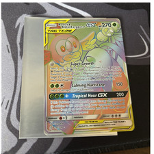 Pokémon Rowlet & Alolan Exeggutor GX 237/236 Unified Minds Secret Rare Full Art…