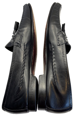 Mario Bruni Men\'s 9 D Black Leather Tassel Loafe MARIO BRUNI Italy US Men main image 4
