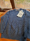 Aran Crafts Ireland Unisex Crew Neck Wool Sweater C1347 Size Large New With Tag