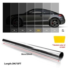 20x10ft Uncut Roll Window Mirror Chrome Silver Tint Film Car Home Office Glass 20x10ft Uncut Roll Window Mirror Chrome Silver Tint Film Car Home Office Glass