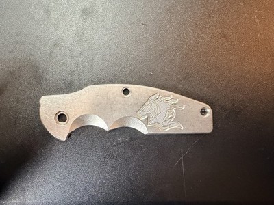 Hinderer Jurassic Stonewash Horsehead Smooth TI Scale.