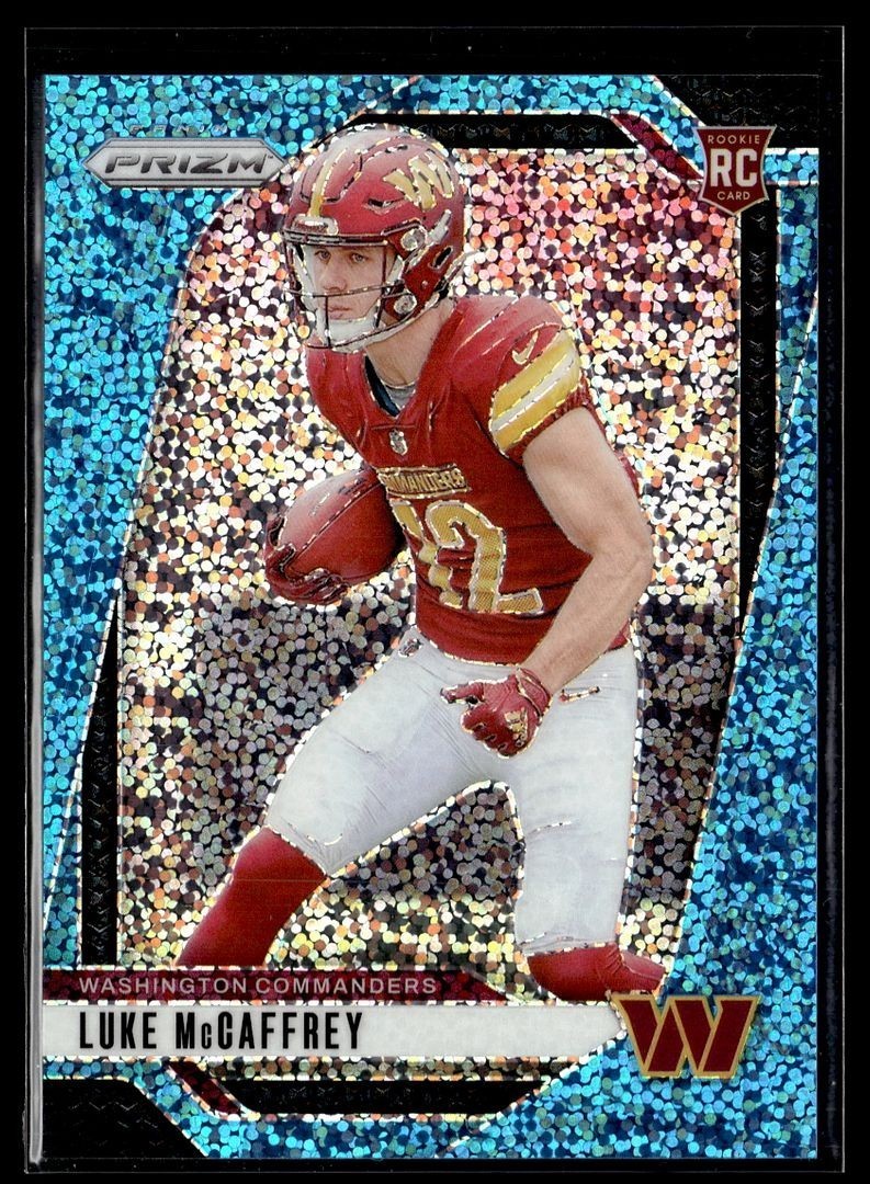 2024 PRIZM BLUE SPARKLE /96 ROOKIE 367 Luke McCaffrey Washington Commanders