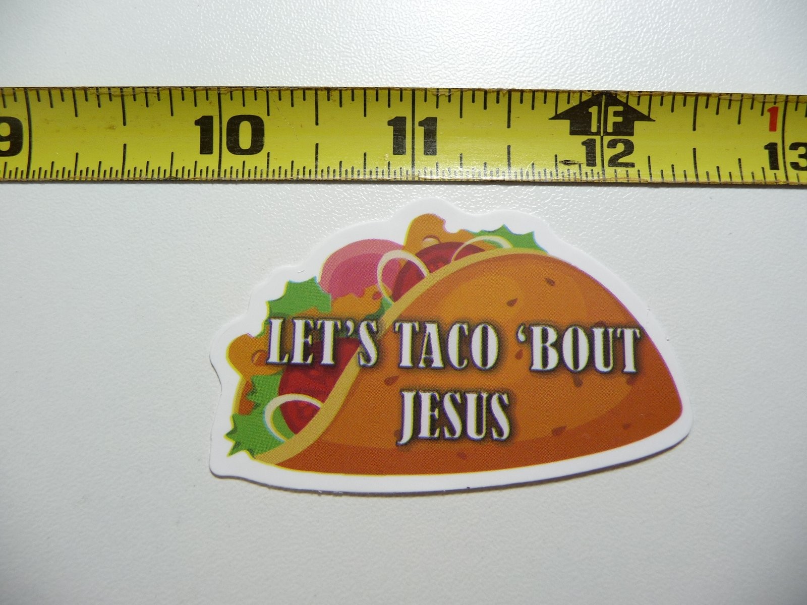 Funny Taco Jesus Decal Sticker for Faith and Church Lovers