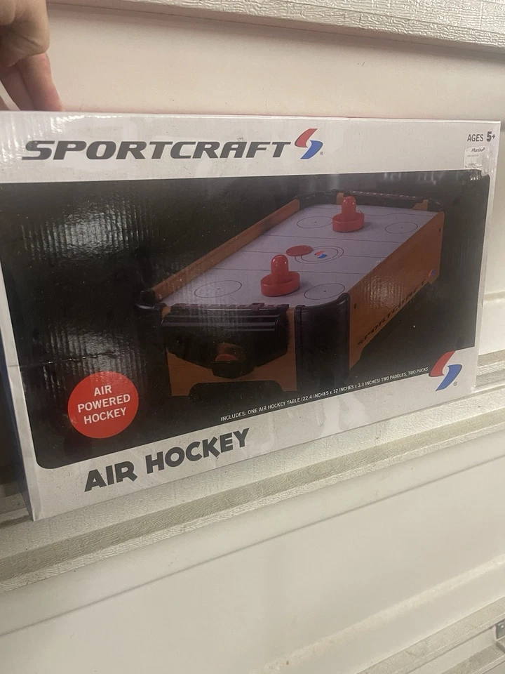 Sportcraft Table Top Air Hockey 22.4in x 12in x3.3in / Two Paddles..BRAND NEW ! - Image 4 of 4