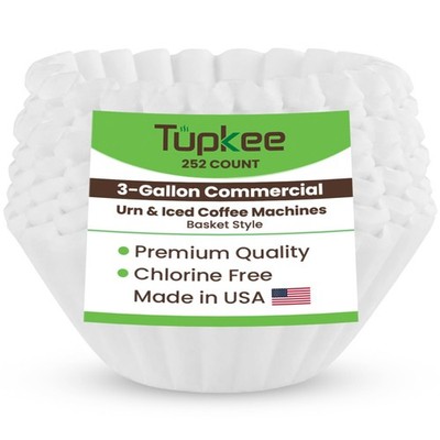 Tupkee Extra-Extra Large Coffee Filters   17.75'' x 7.25''   XXL Jumbo Filters