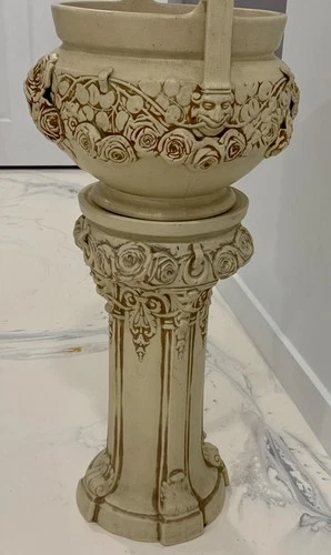 Antique Weller Pottery beautiful rare good condition Jardiniere & Pedestal!!