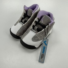 Jordan 13 Retro Houndstooth TD Black Lilac White DN3940-015 Toddler Size 5C