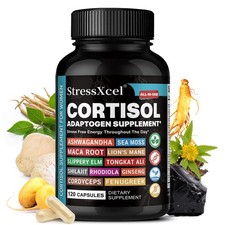 Cortisol Balance&Emotional Health Supplement,Boost Energy&Vitality,30-120 Pills