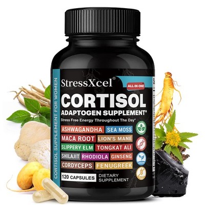 Cortisol Balance&Emotional Health Supplement,Boost Energy&Vitality,30-120 Pills
