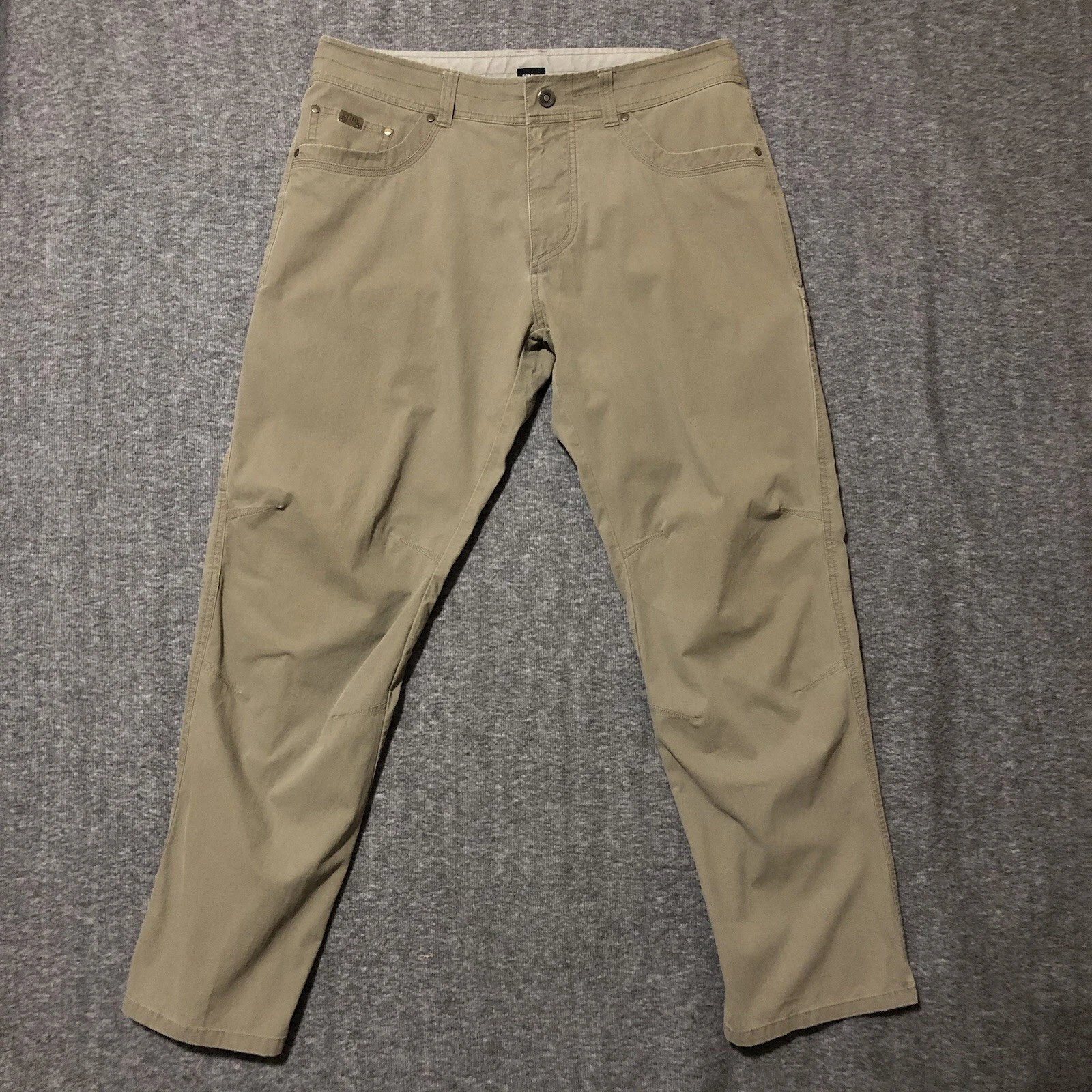 KUHL Revolvr Pants Men’s 36x32 Fits 36x31 Green Patina Dye Hiking Work Outdoors