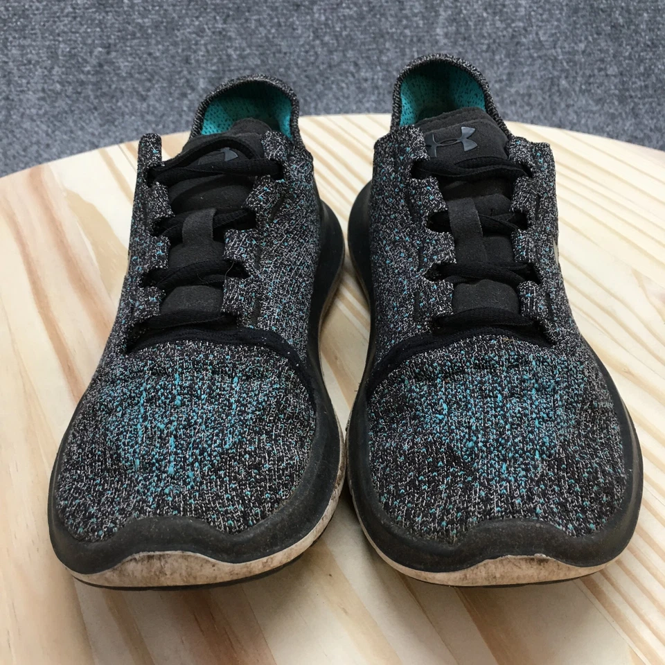 Under Armour Shoes Womens 8.5 Speedform Slingride Athletic Sneakers Black Green - Image 4 of 4