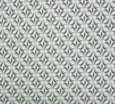 BALLARD DESIGNS MARCIE SAGE GEOMETRIC LEAVES MULTIPURPOSE FABRIC 2.2 YARDS 54"W
