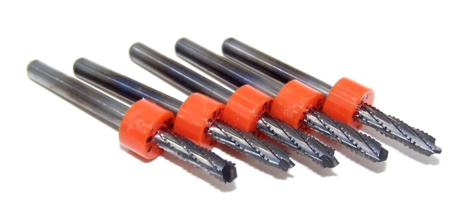 1/8" (.1250") Carbide Chipbreaker Router Burrs Drill Point Megatool (5 pack)