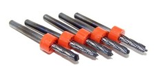 1/8" (.1250")  Carbide Chipbreaker Router Burrs Drill Point Megatool (5 pack)
