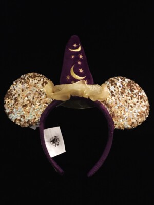 Disney Magic Happens Sorcerer Mickey Purple & Gold Minnie  display picture 3