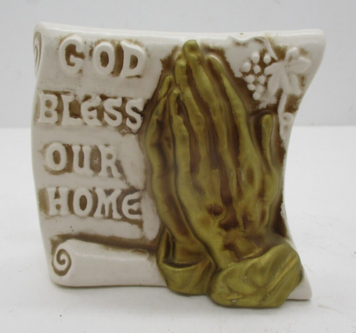 Servilletero de colección Enesco God Bless Our Home E-8238