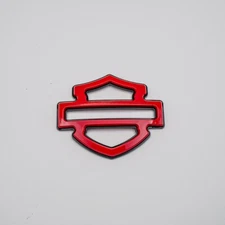 1X CVO Custom Tank Emblems Red Double Layer 5 or 6 gal tank