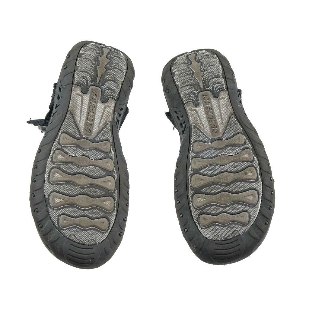 SKECHERS Outdoor Lifestyle Strappy Sandals Black / Gray Sz 