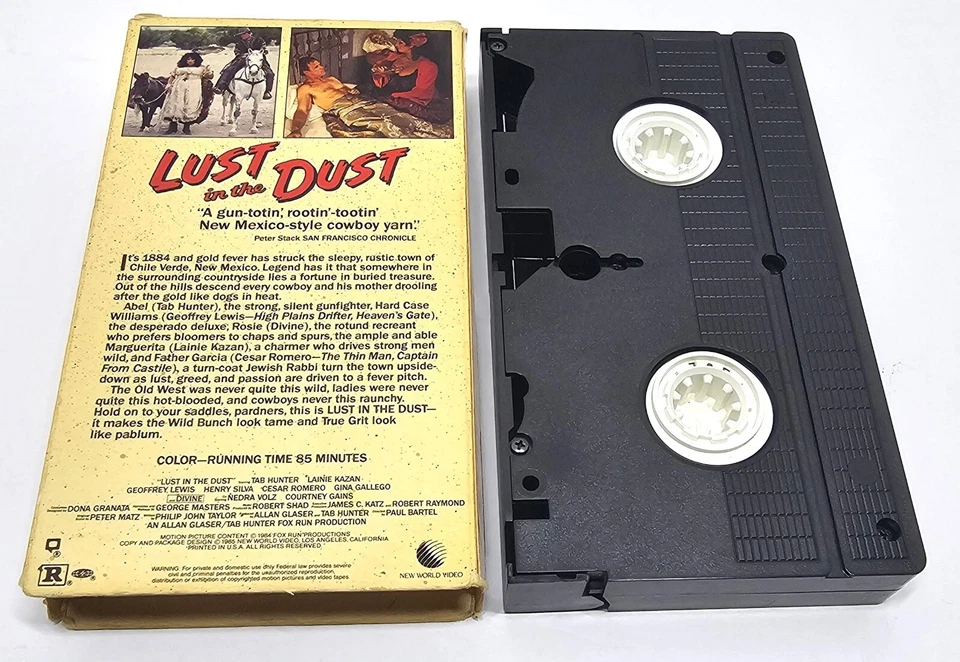 Lust In The Dust VHS 1985 Tab Hunter New World - Image 2 of 4