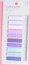 1pc Small Ruler with Multicolor Index Tabs Page Marker Flags  Sticky Notes 
