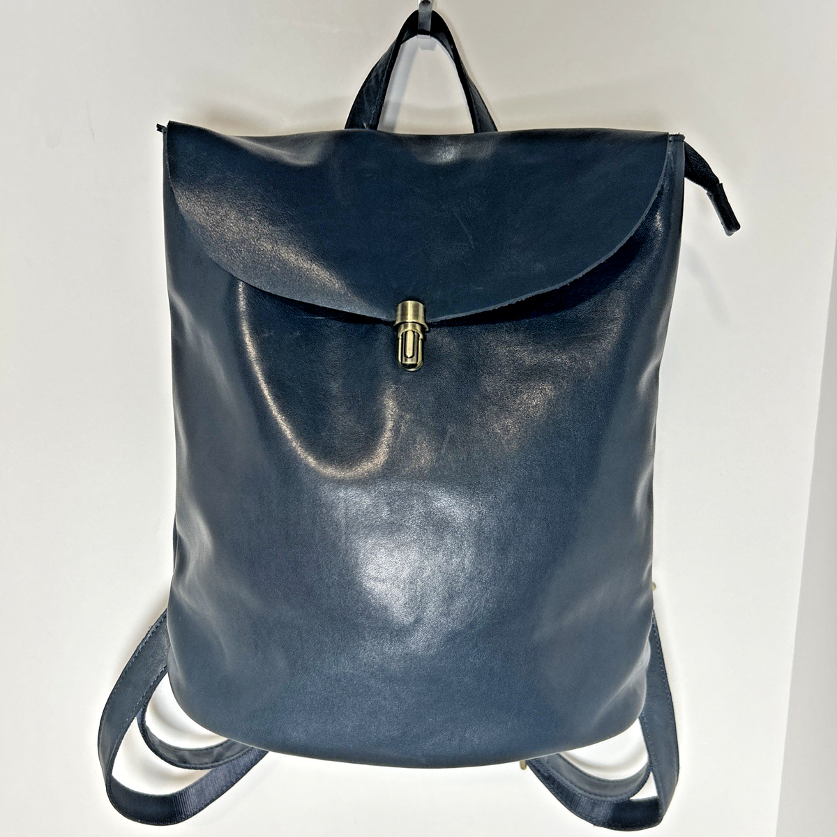 Navy Blue Leather Backpack Purse by SETIROM Own the Moment | eBay