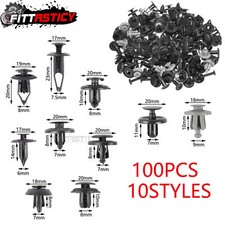 100x Trunk Screw Rivets Bumper Fender For Plastic Fastener Clips SL1903429