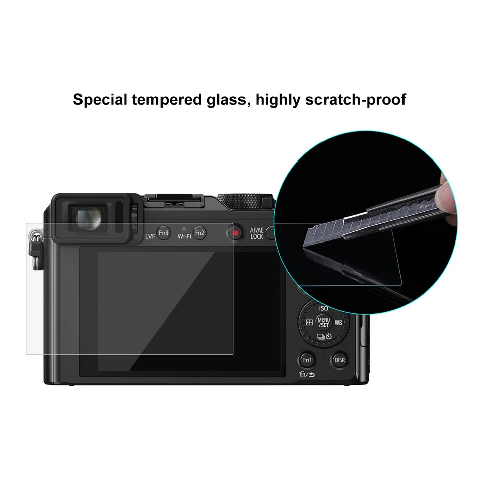 For Panasonic DMC-LX100 Camera Tempered Glass Screen Protector Flim - Image 4 of 4