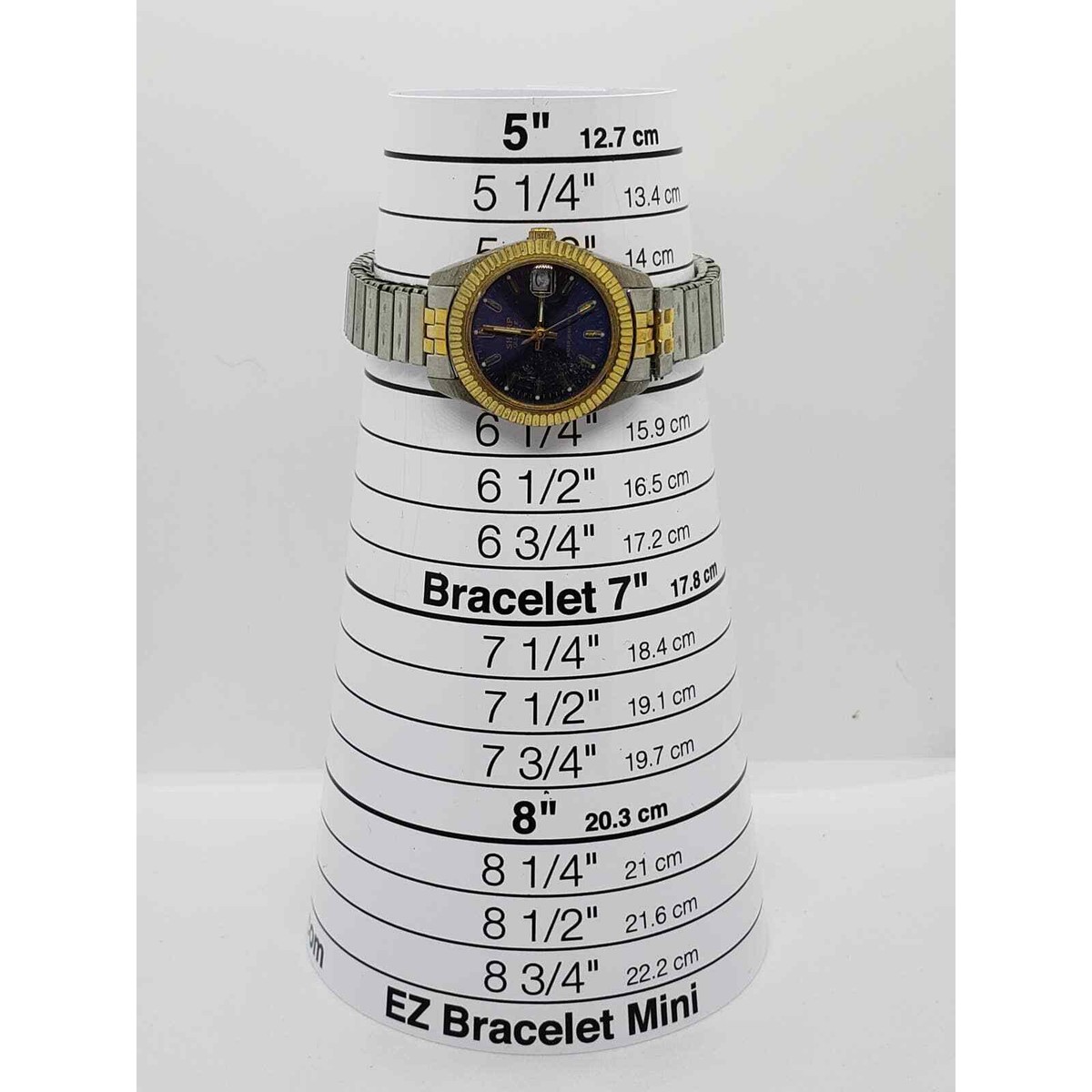 Sharp women\'s watch, 365384. dark blue iridescent face. Calendar on face Sharp women main image 3