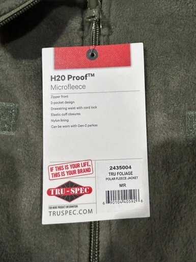 Tru-Spec Polar Fleece Jacket H2O Proof Microfleece - Image 3 of 4