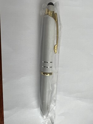   HOCHWERTIG   Adler 3 in 1 Lexi Cap Aktivierte Lichtspitze Stylus Stift Weiß