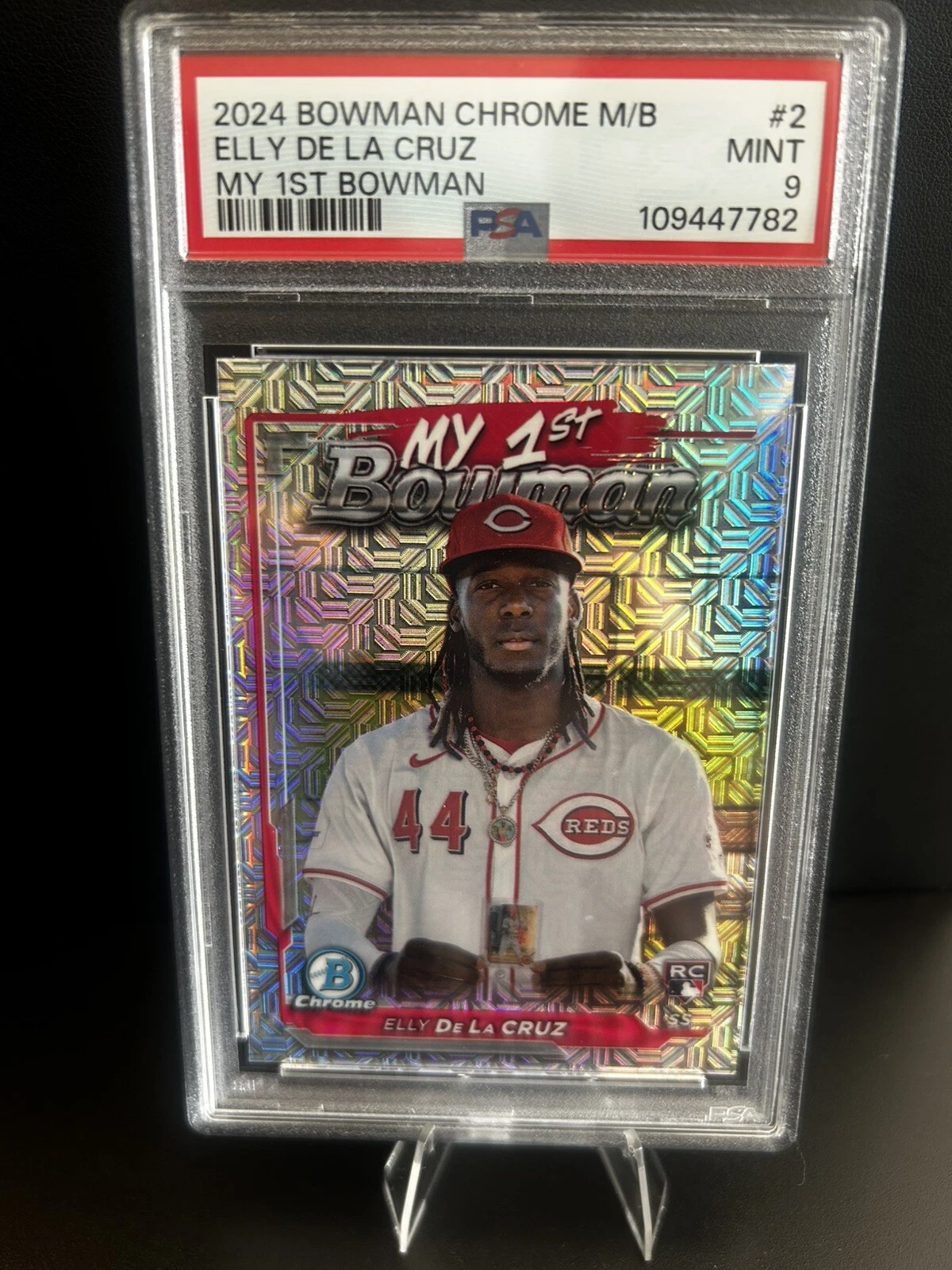 Deal for 2024 Bowman Chrome Megabox - Elly De La Cruz - My First Bowman #2 PSA 9 Mint