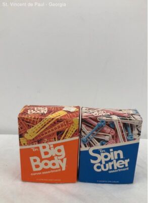 Vintage Toni Big Body & Spin Curler Curver Assortment Lot Great Condition W/ Box