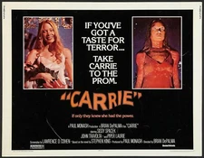 CARRIE Movie Poster (1976) Horror