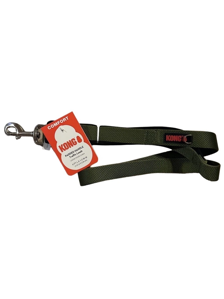 Kong Padded Handle Hands Free Dog Leash Green 4 Foot eBay