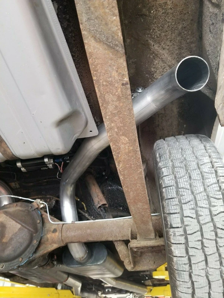 Chevy II Nova 62 63 64 65 66 67 2.5" Mandril Cabezal Trasero Doble Tubo de Escape Kit Foto 4 de 4