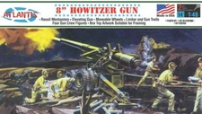 Atlantis 307 1/48 US Army Howitzer Gun 8" Plastic Model Kit, Skill Level 2