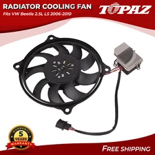 Radiator Cooling Fan Assembly Fits VW Beetle 2.5L L5 2006-2010 1C0959455F