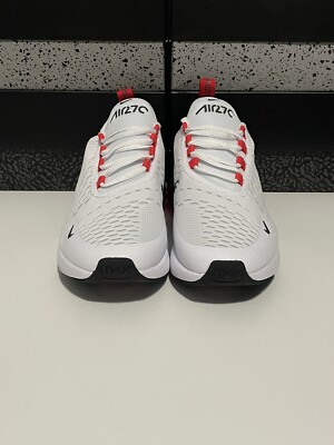 New Nike Air Max 270 (GS) “White Red” 943345-111 Youth Size 6