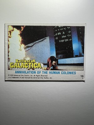 1978 Topps Battlestar Galactica Card No. 19 ''Annihilation of the Human Colonies''