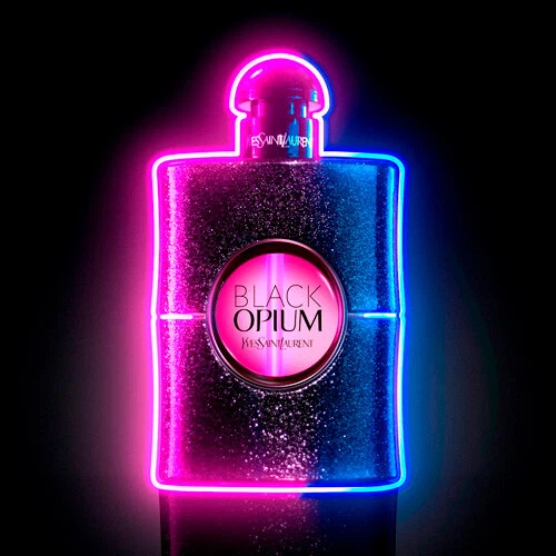 Eau de parfum néon opium noir Yves Saint Laurent 75 ml BN & scellé PRIX CONSEILLÉ 88 £ - Photo 3/6